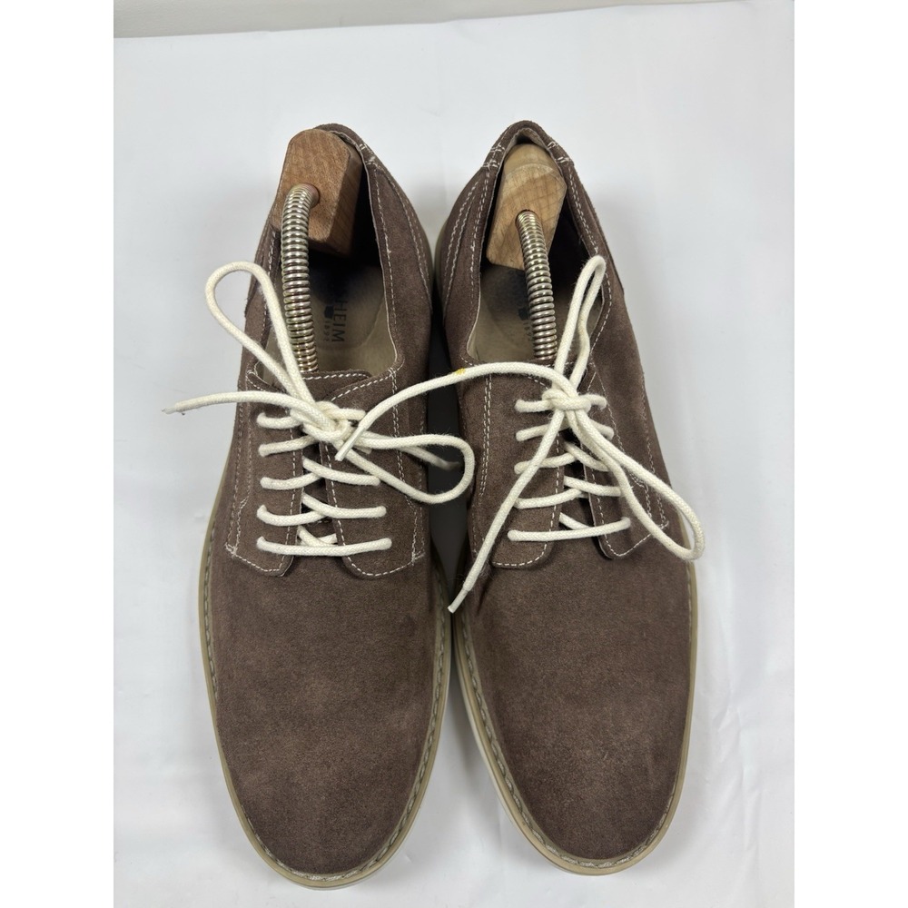 Florsheim Mens 11 M Highland Plan Toe Brown Suede Casual Comfort Shoes Oxfords - Picture 3 of 12